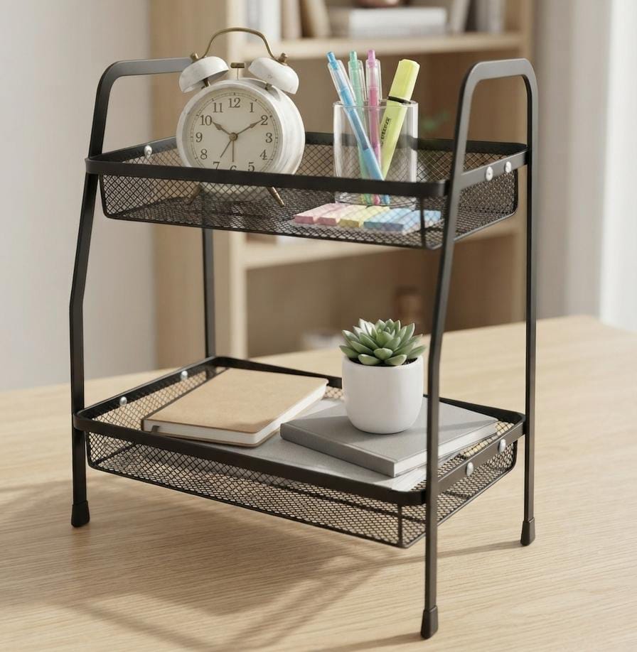 2 Tiers Heavy Quality Portable Multi-Purpose Storage Rack