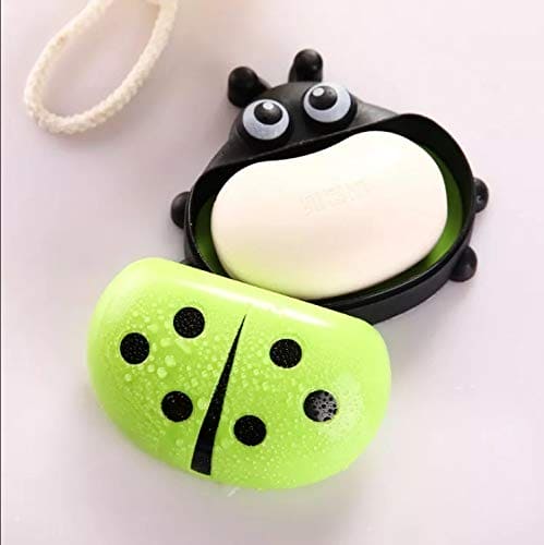 Ladybug Soap Box With Cover, Cartoon Soap Dish