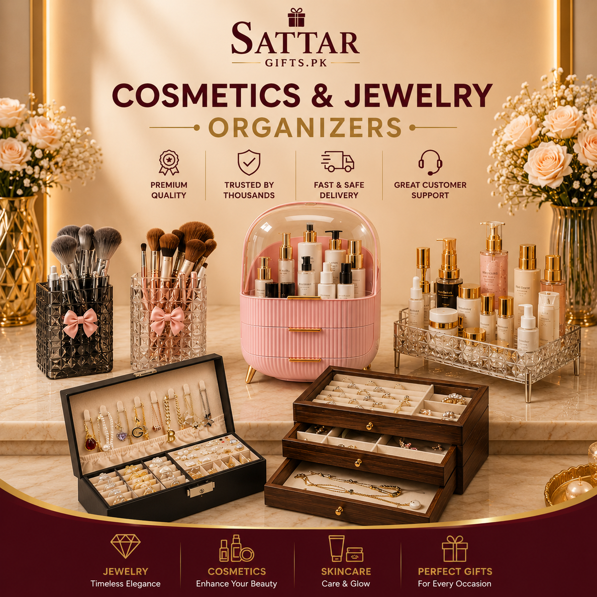 Makeup & Jewelry Organizers