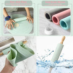 Silicone Dough Mat Rolling Pin Set