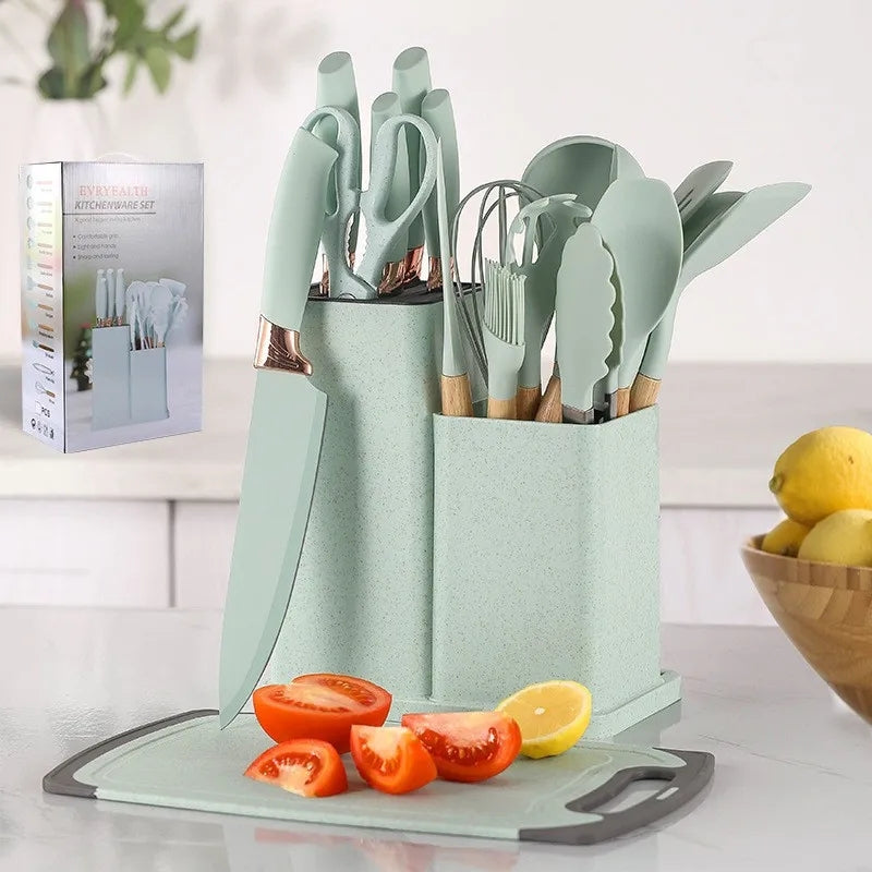 19PCS Silicone Kitchenware Cooking Utensils Set