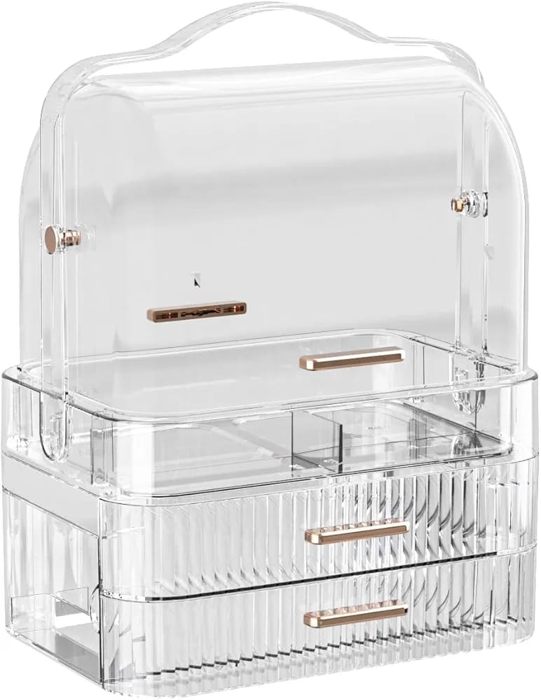Transparent Dustproof Makeup Organizer Big size