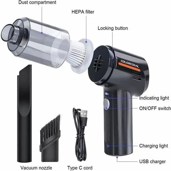 3 in 1 Handheld Vacuum Car Cleaner
