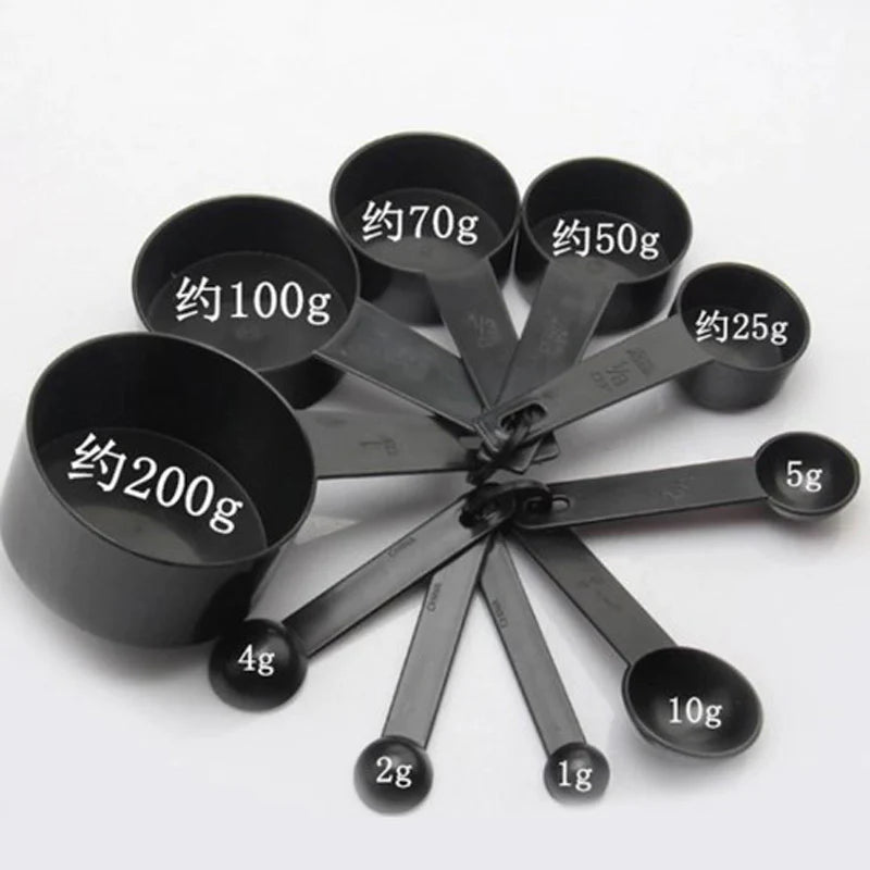 Plastic Measuring Cup & Spoon 10 Pcs Set