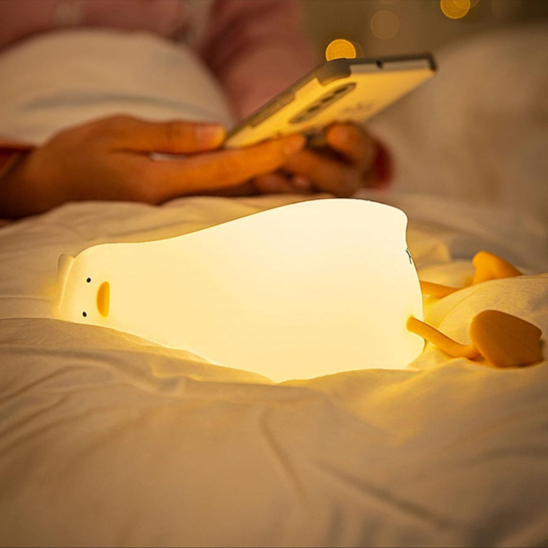 Cute Silicone Duck LED Night Light