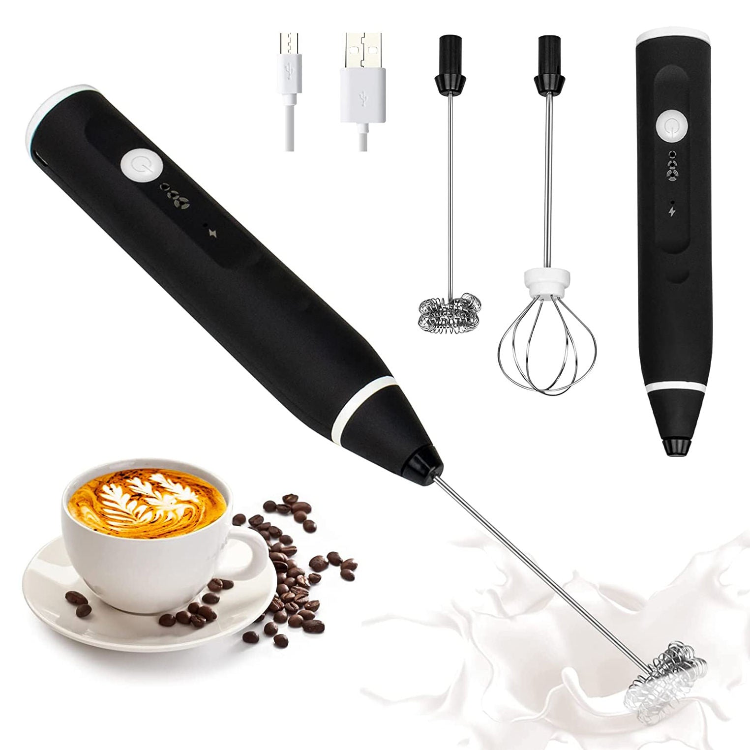 2in1 Rechargeable Coffe Beater