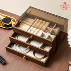 3 Drawer Jewellery Organizer with Acrylic Box