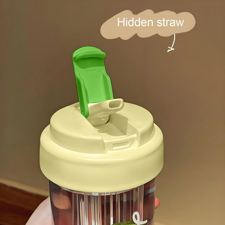 600ml Large Capacity plastic straw cup  Random colors