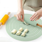 Silicone Dough Mat Rolling Pin Set