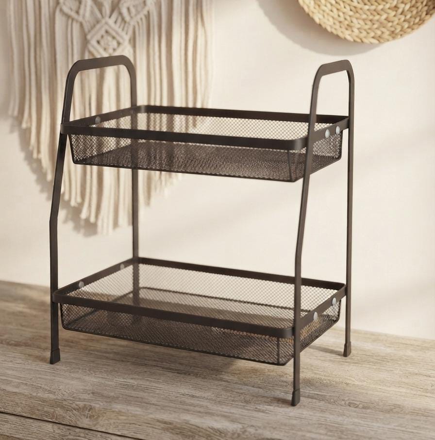 2 Tiers Heavy Quality Portable Multi-Purpose Storage Rack