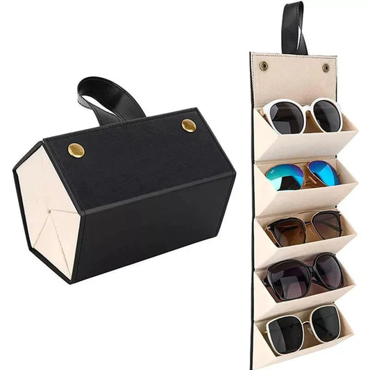 6 Slot Leather Organizer For Sunglasses