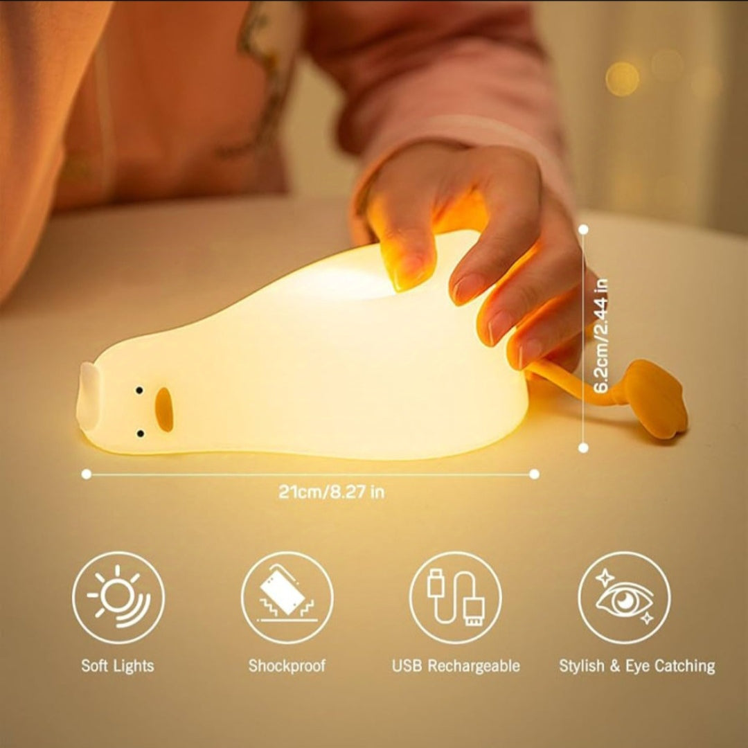Cute Silicone Duck LED Night Light