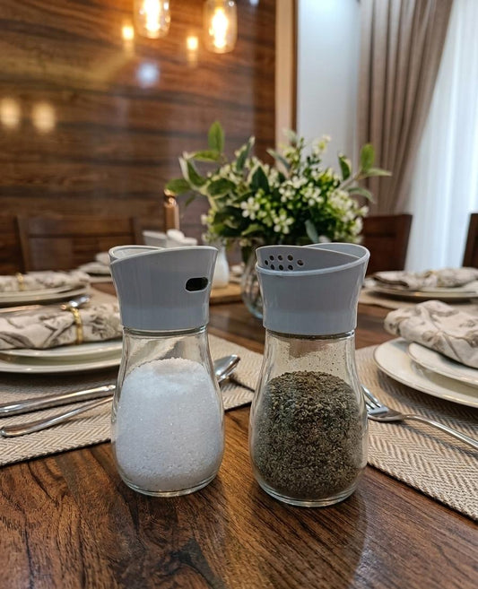 Easy-Pour Moisture-Proof Salt and Pepper Shaker Set