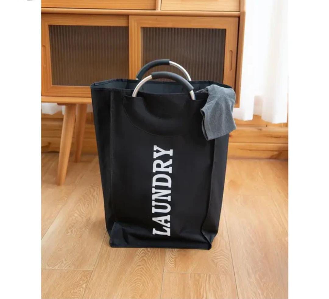 Foldable Laundry Basket with Aluminium Handle