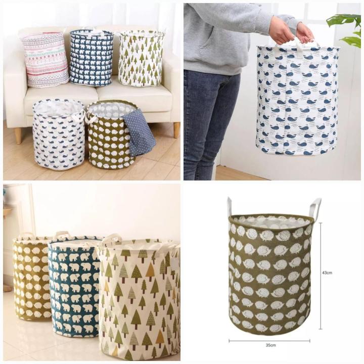 Oxford Non-Wooven Waterproof Foldable Laundry Basket