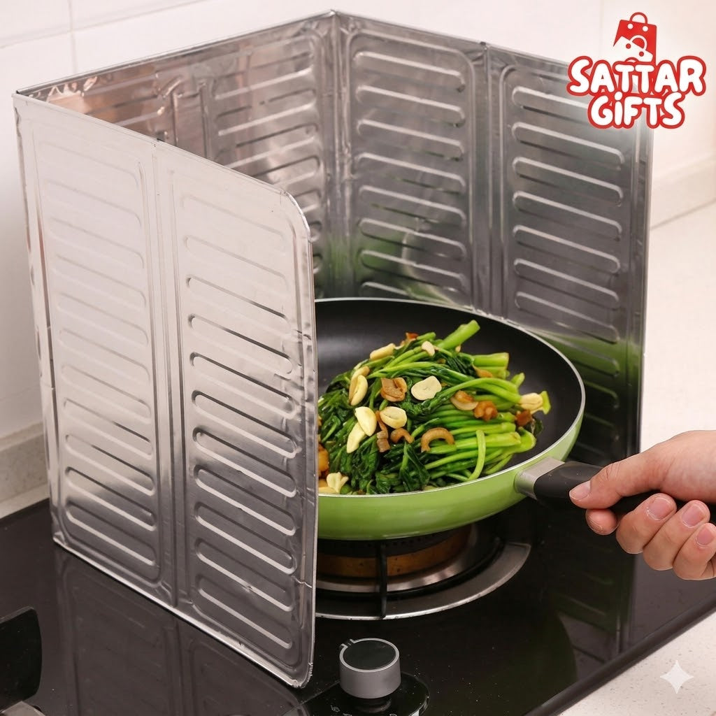 Foldable Aluminium Stove Splatter Guard