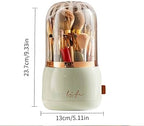 360° Rotating Makeup Brush Holder Portable Desktop Makeup Organizer