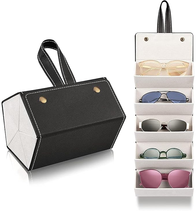6 Slot Leather Organizer For Sunglasses