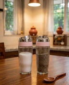 The Aura Glass Salt & Pepper Shaker Set