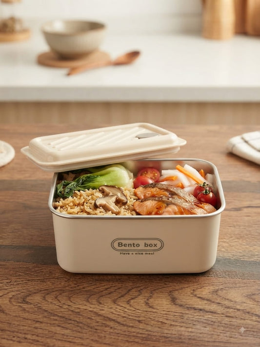 3in1 Portable Stainless Steel Lunch Box with Insulated Bag Rectangle