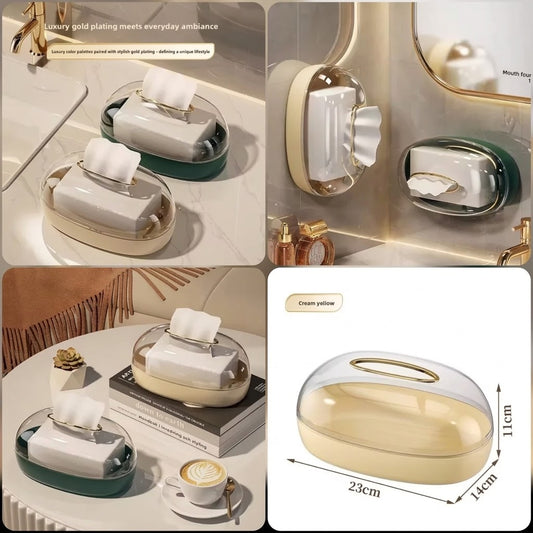 Acrylic Luxury Wall-Mounted Tissue Box