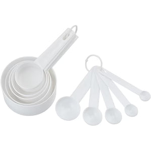 Plastic Measuring Cup & Spoon 10 Pcs Set