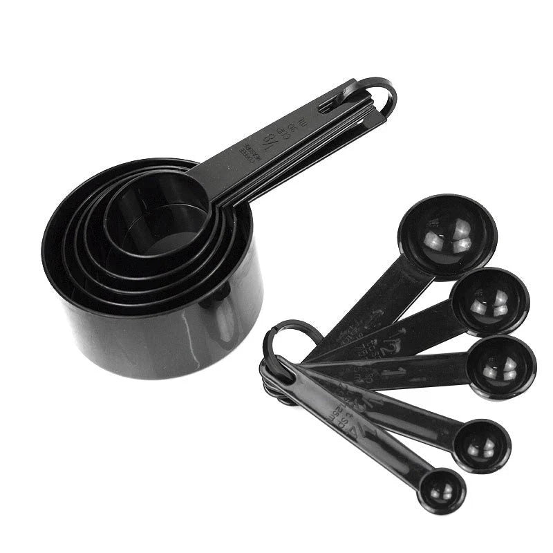 Plastic Measuring Cup & Spoon 10 Pcs Set