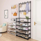 Multi-Function Shoes Rack With Hanger, Living Room Clothes Storage Rack