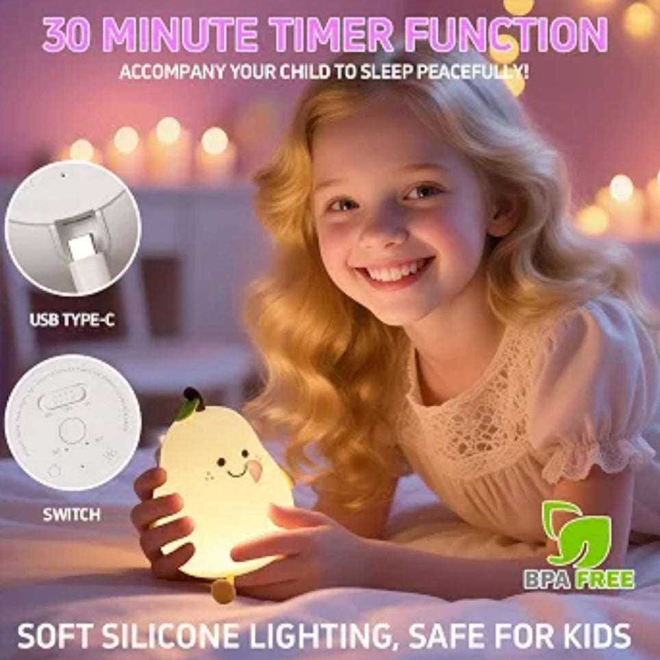 Cute Pear LED Night Lamp