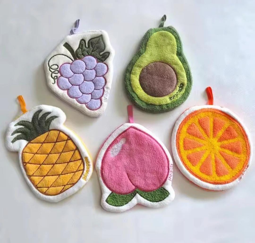 Cute Fruit Shape Microfiber Cleaning Towel