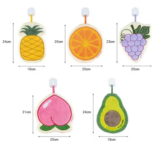 Cute Fruit Shape Microfiber Cleaning Towel