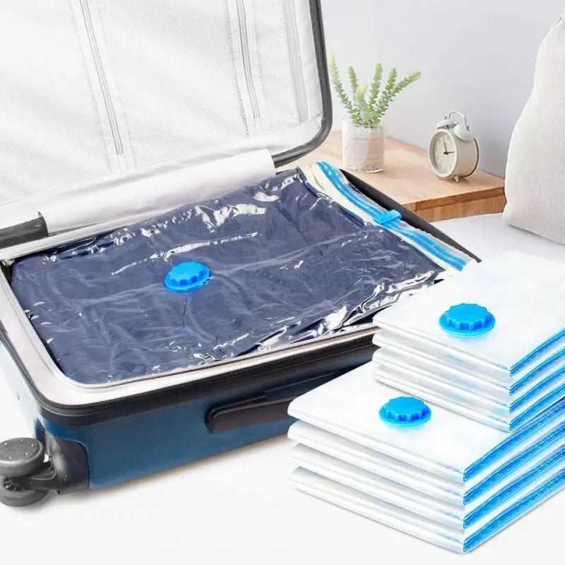 Vacuum Storage Bags  5 Bag And 1 Suction Pump