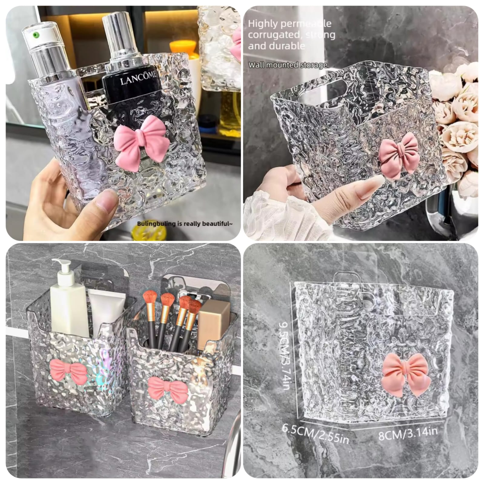 Acrylic Wall Mounted Glam Oragnizer