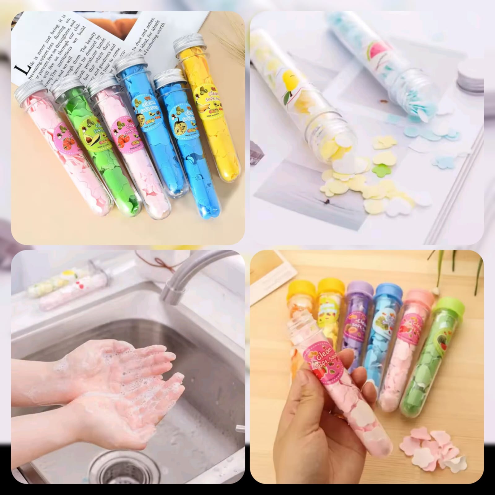 Flower Paper Soap Tube