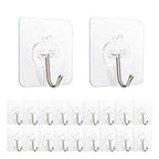 PACK OF 10 ADHESIVE SINGLE HOOK