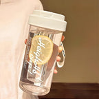 600ml Large Capacity plastic straw cup  Random colors
