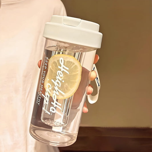 600ml Large Capacity plastic straw cup  Random colors