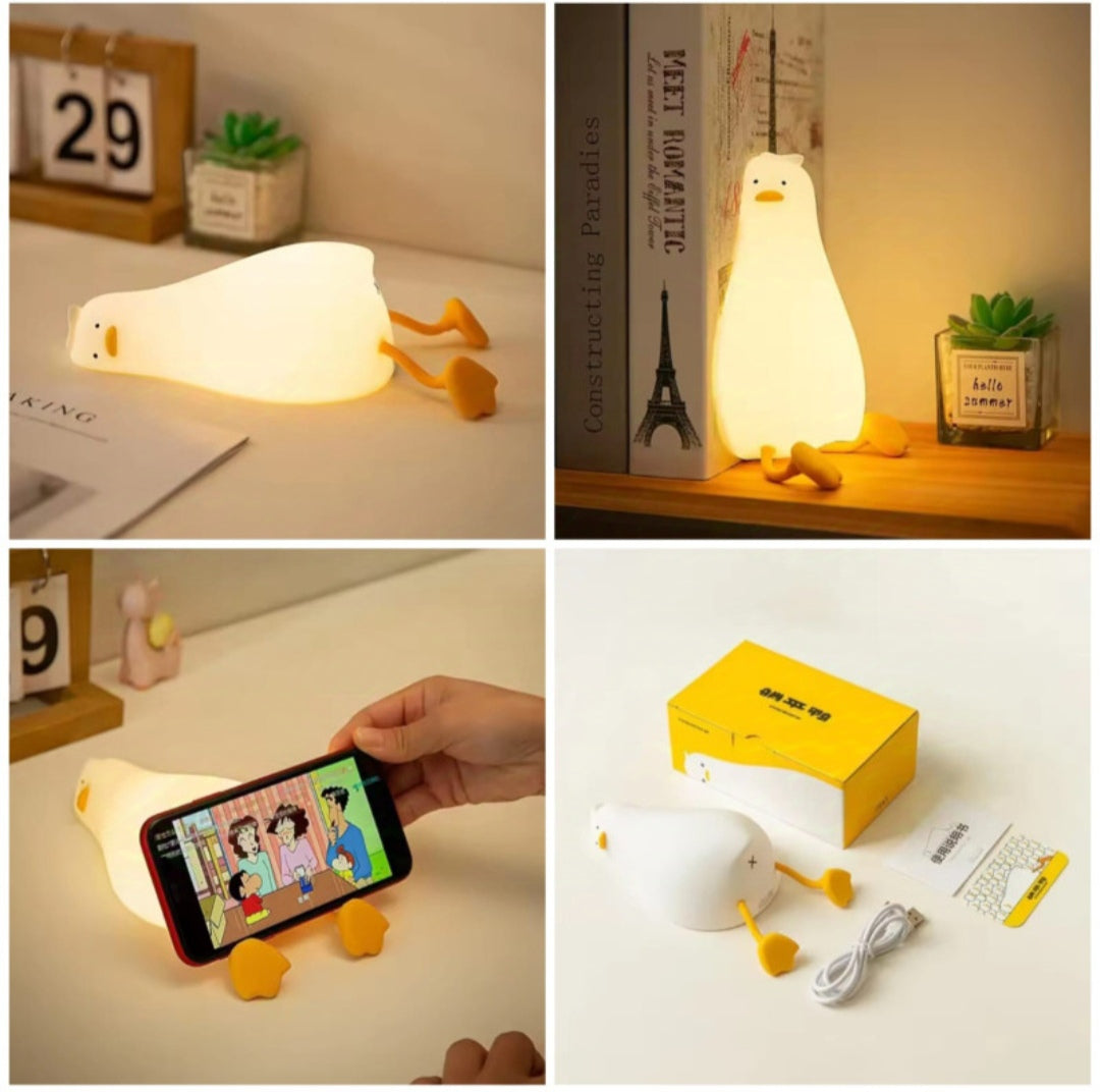 Cute Silicone Duck LED Night Light