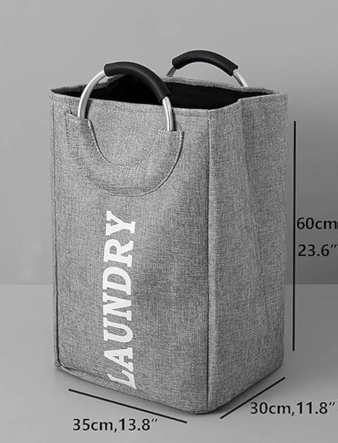 Foldable Laundry Basket with Aluminium Handle