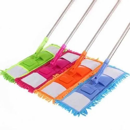 Microfiber Flat Mop With Steel Rod
