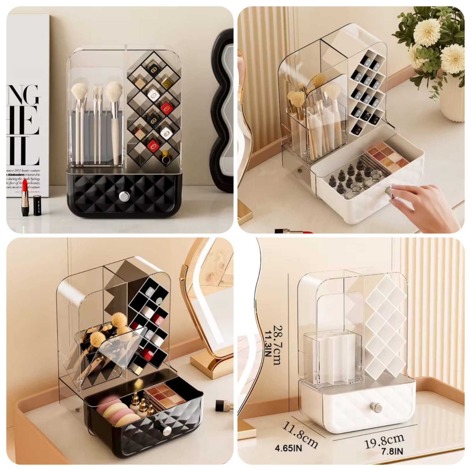 Multi-purpose Desktop Large Capacity  Makeup Brush & Lipstick Storage Rack