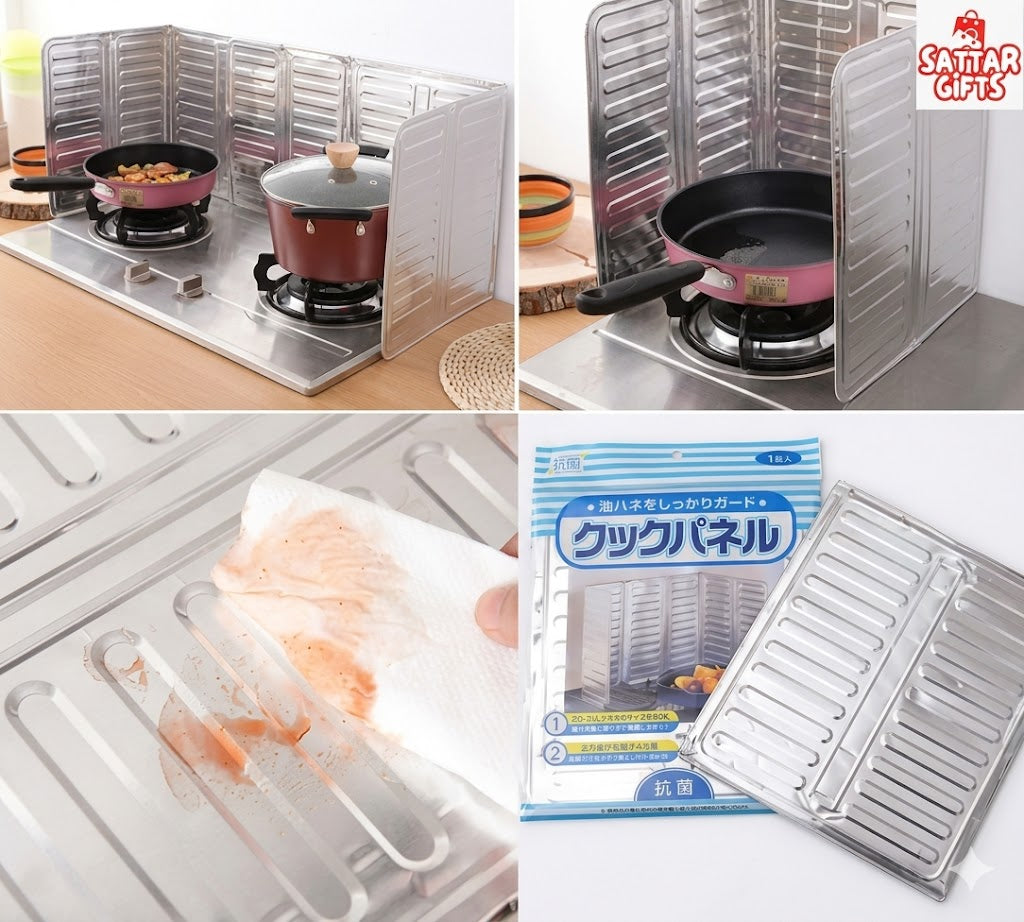 Foldable Aluminium Stove Splatter Guard