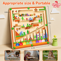 Wooden & Magnetic Color and Number Maze