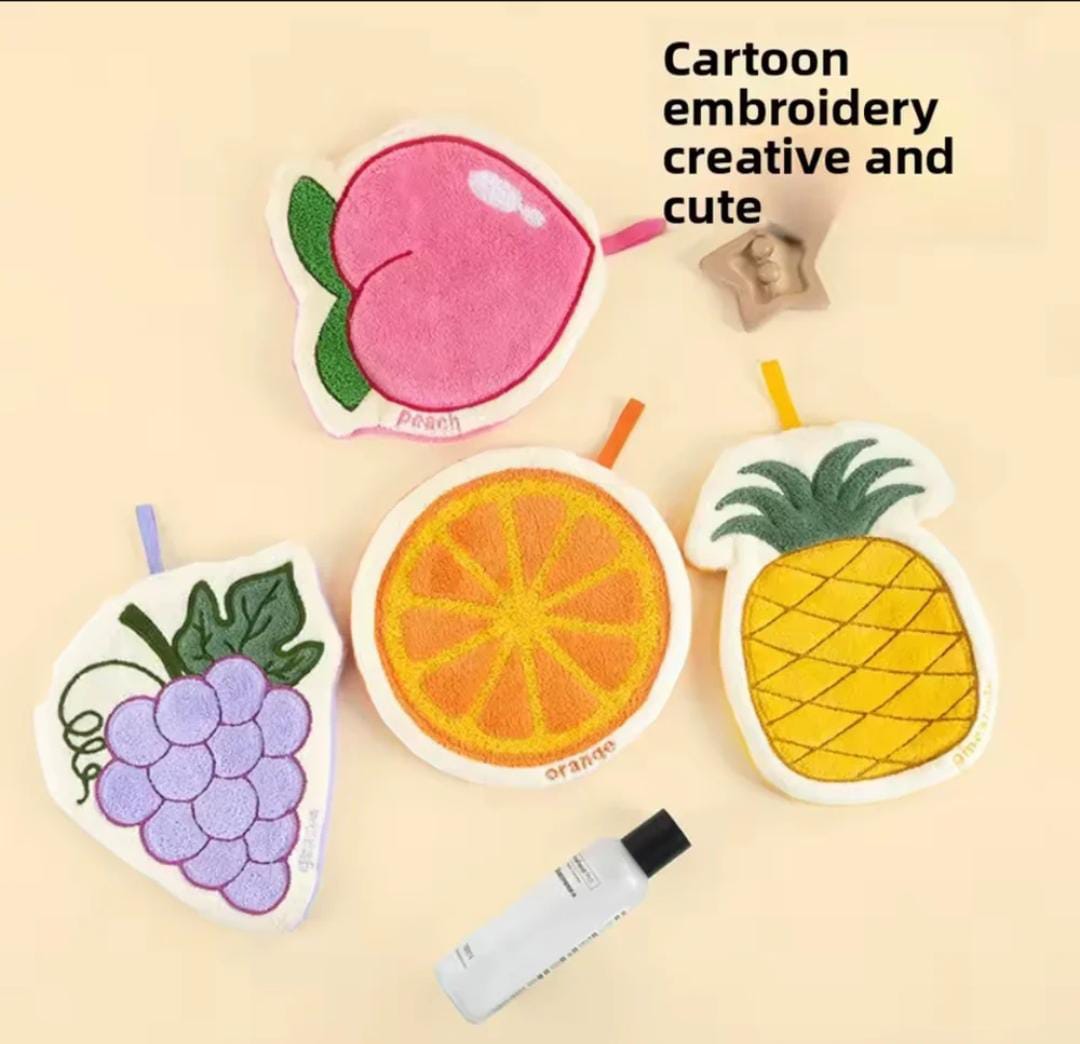 Cute Fruit Shape Microfiber Cleaning Towel