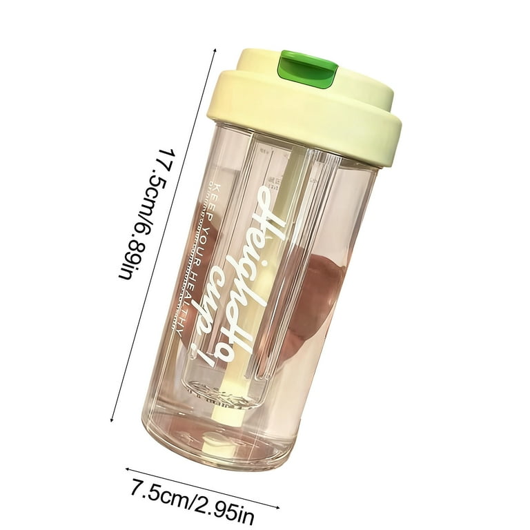 600ml Large Capacity plastic straw cup  Random colors
