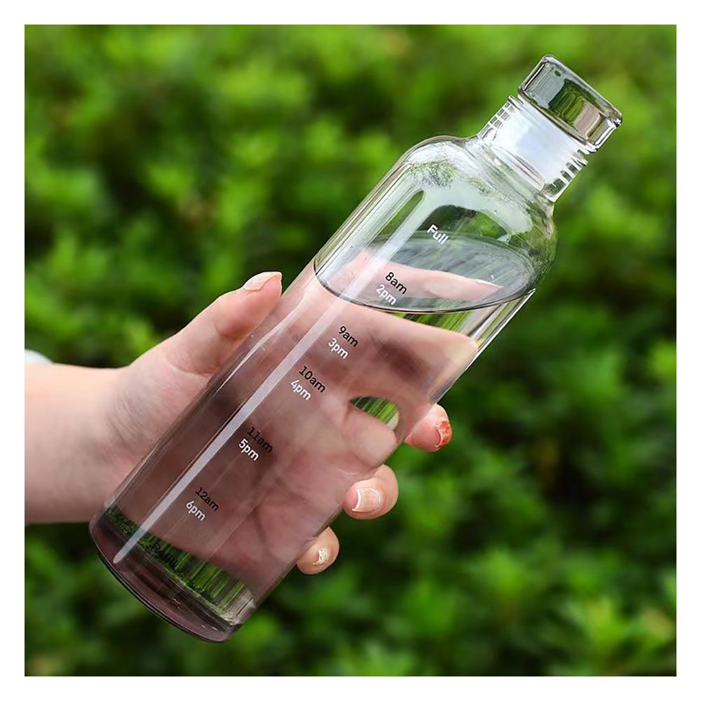 Transparent Glass Water Bottle 500ml