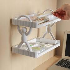 2L Self-adhesive Wall-Mounted Character Shelf