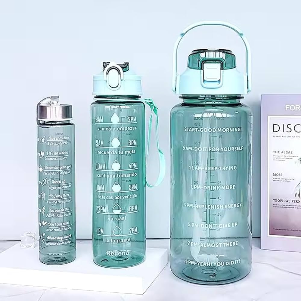 Pack of 3 Transparent Bottle