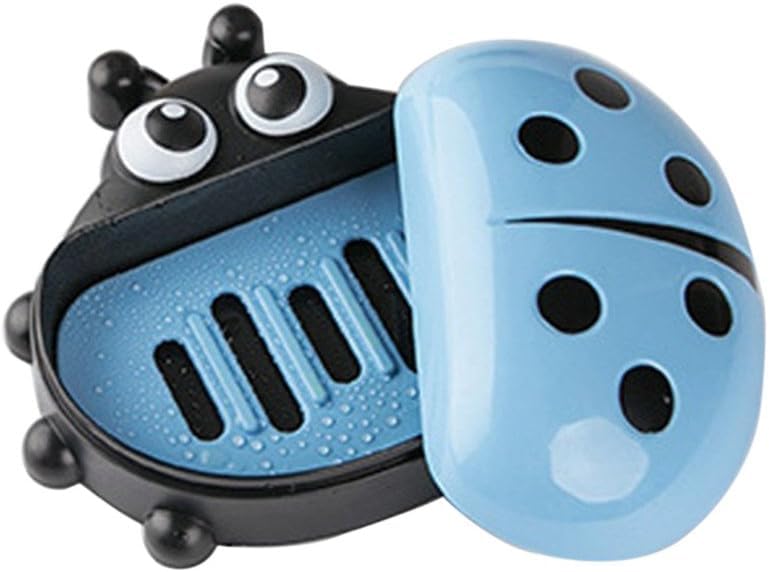 Ladybug Soap Box With Cover, Cartoon Soap Dish