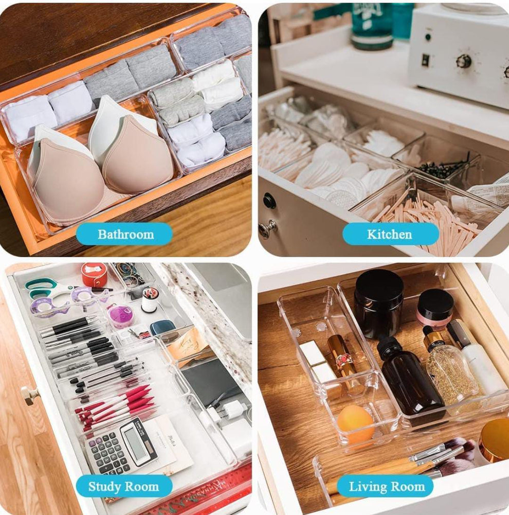 4 Pcs Acrylic Organizer Set